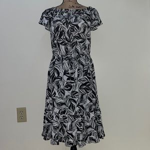 Ruffled Hem Midi Dress